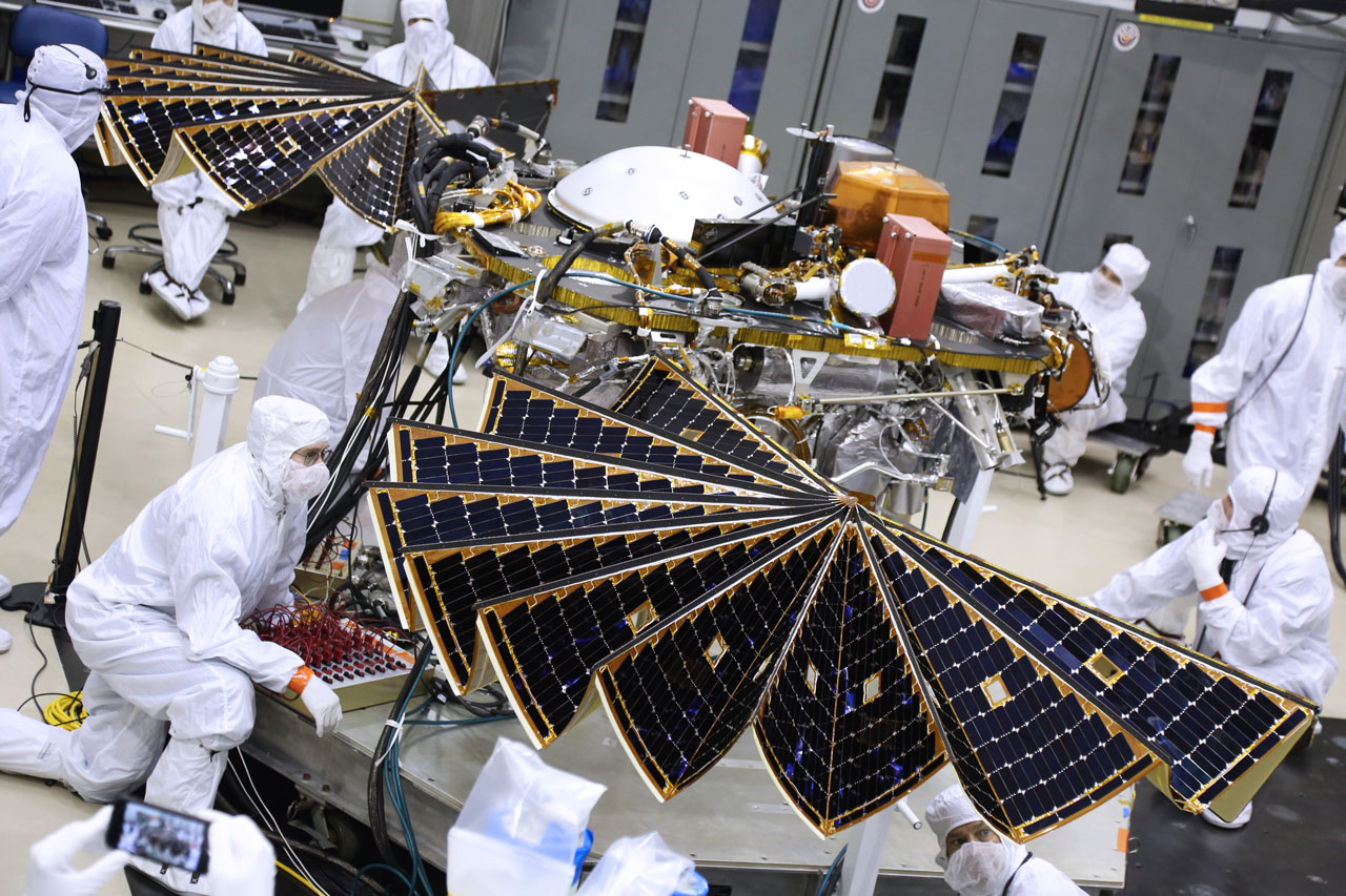 InSight Lander Solar Array Test