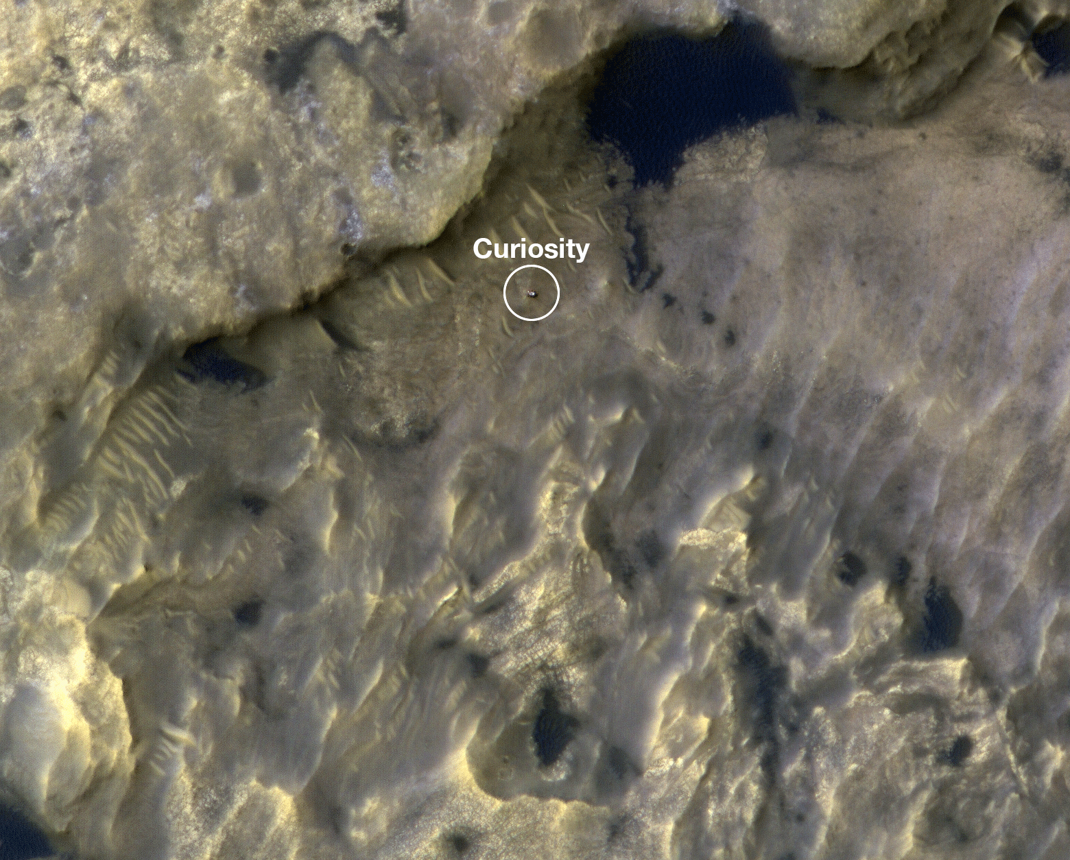 MARS: CURIOSITY u krateru  GALE Vol II. 24661_PIA23377