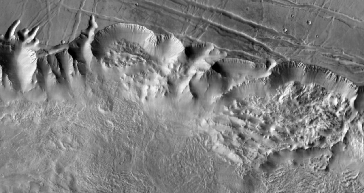 Close View of Valles Marineris
