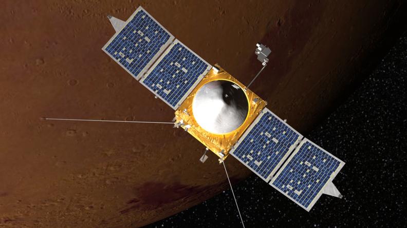 MAVEN Orbiting Mars
