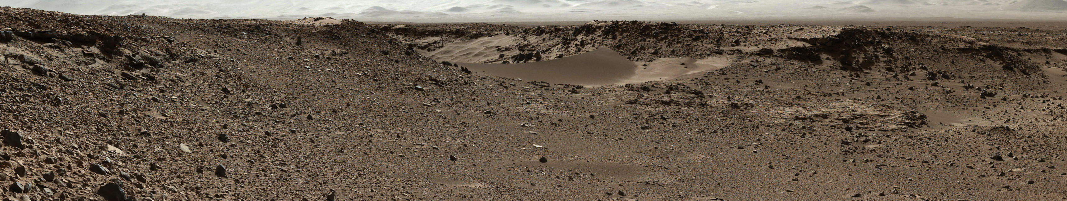 Curiosity Mars Rover Approaches 'Dingo Gap,' Mastcam View