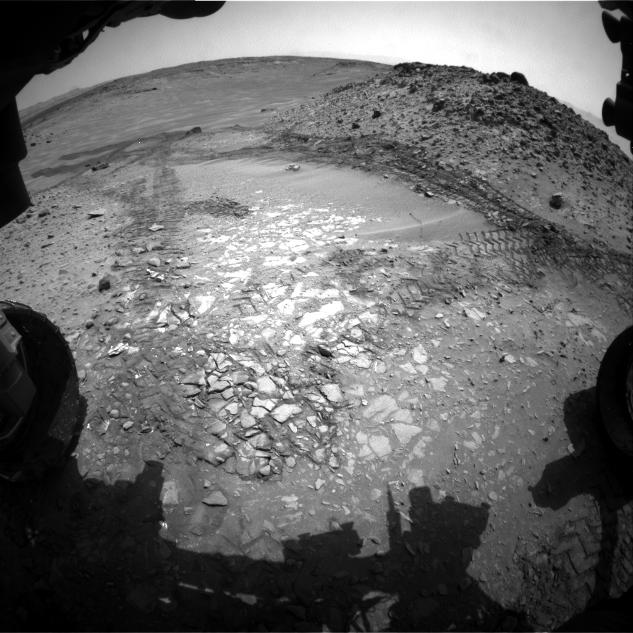 View Down 'Hidden Valley' Ramp at 'Bonanza King' on Mars