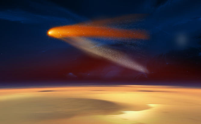 Artist's concept of comet C/2013 A1 Siding Spring.