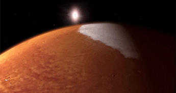 Animation of MAVEN orbiting Mars