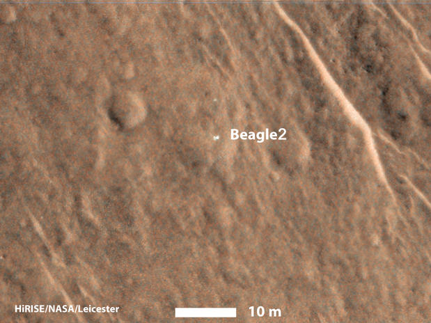 Beagle 2 Lander Observed by Mars Reconnaissance Orbiter